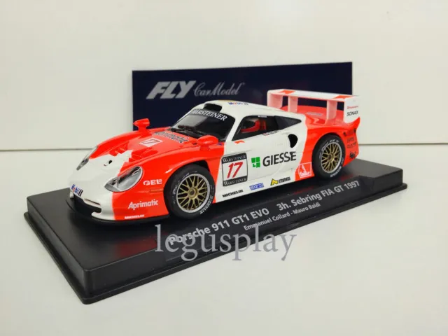 Slot car Scalextric Fly 88164 Porsche GT1-EVO Sebring FIA GT 1997  E-50