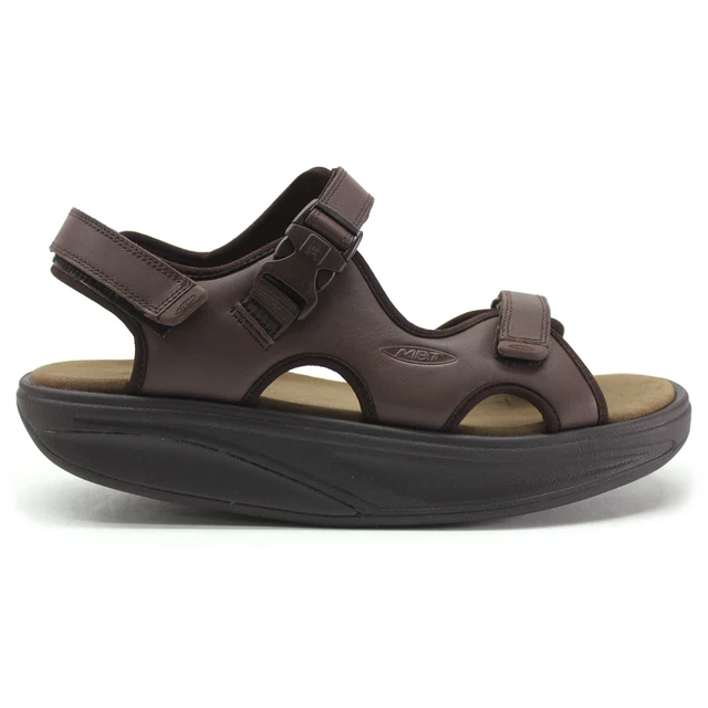 MBT Mens Sandals Kisumu 3S Casual Hook And Loop Walking Outdoor Leather