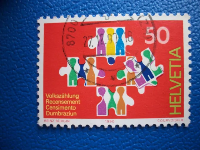 Schweiz, Helvetia, 1990, Mi-Nr.: 1435, Volkszählung, gestempelt