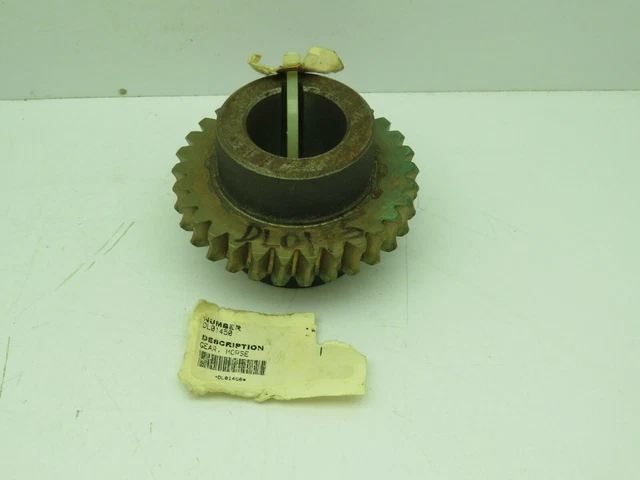 Morse DL01450  Brass Worm Gear 1-11/16  Keyed  Hub Bore 4-5/16" Dia 30 Teeth