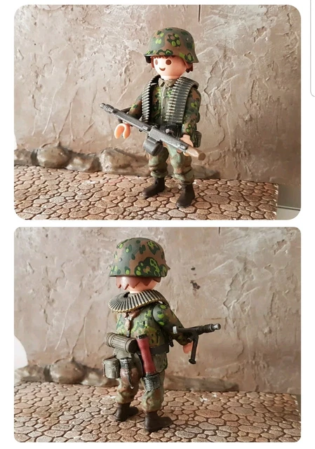 Playmobil Personnalisé Soldat Waffen Grenadier – France 1944, Figurine Collection (REF-0672)