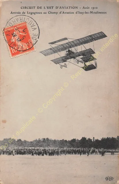 CPA 92130 Issy The Moulineaux Aviation Arrival Of Light August 1910 Edit Eld
