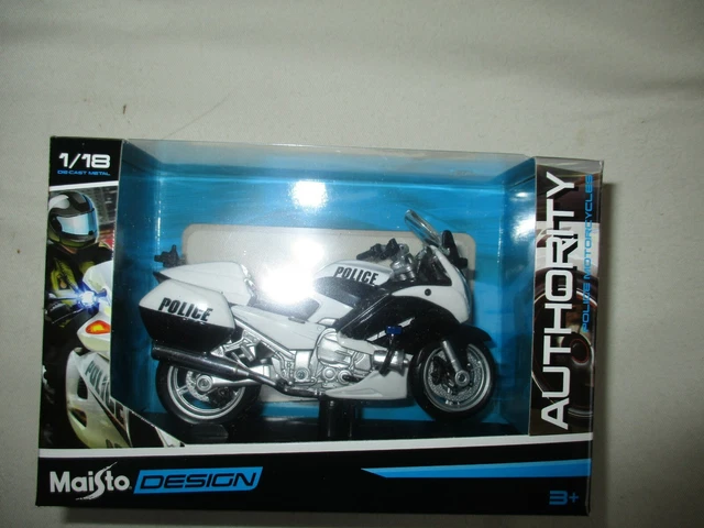 Miniature Moto Maisto Mais39056 Yamaha 1300 Fjr Police  1/18