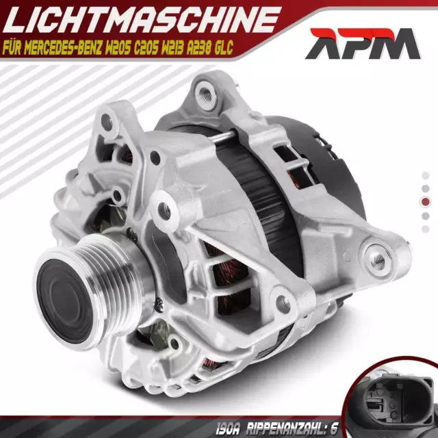 Alternatore Generatore 190A per Mercedes-Benz W205 A205 C205 S205 W213 A238 Glc