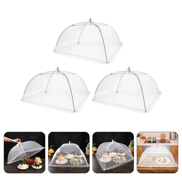 3pcs Cuisine Net Food Domes Food Cover Net
