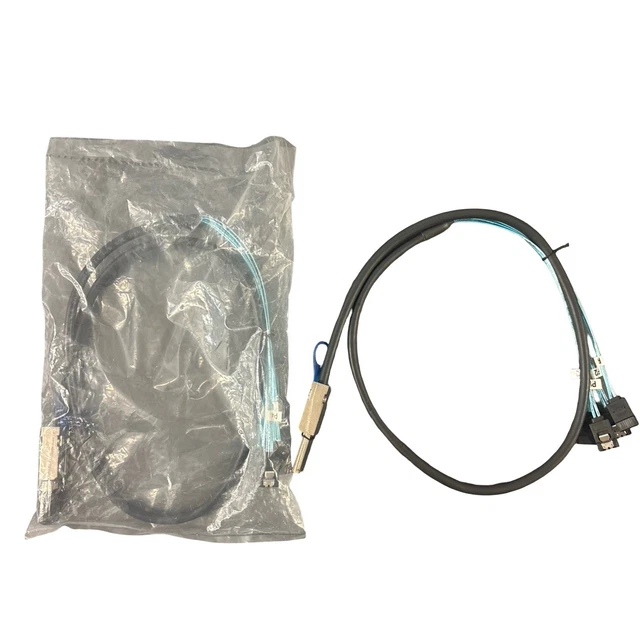 2x Mini SAS To 4x SATA Breakout Cables - SFF-8087 Male To 4 SATA, 3 Feet / 1 Meter Length