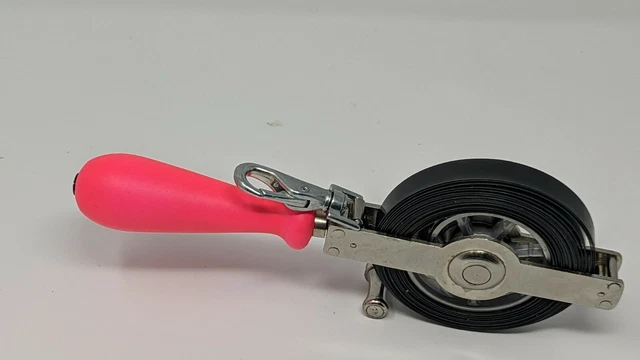Lufkin 50' Peerless Surveyor Engineer's Tape Measure - Chrome - Hot Pink Handle
