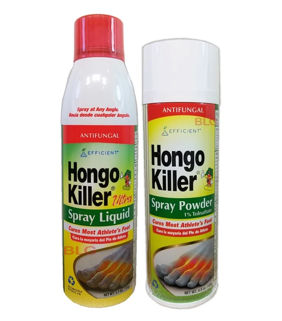 HONGO KILLER ANTIFUNGAL Nail Spray Liquid &Powder Tolnaftate Fungus