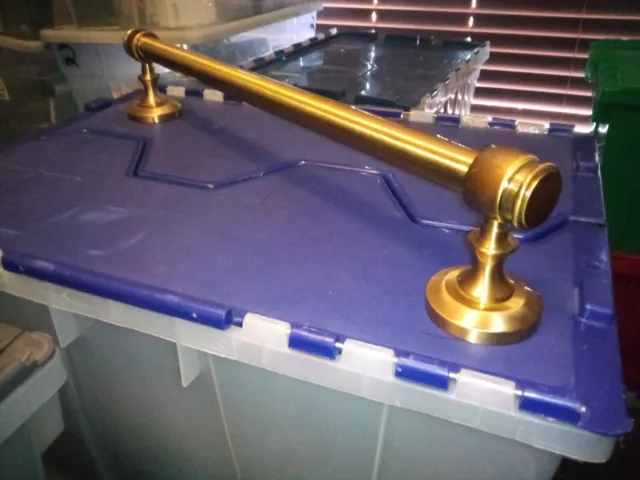 Restoration Hardware Vintage Collection Aged Brass 22” LUGARNO Towel Bar