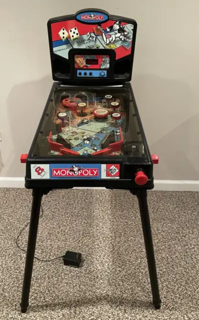 Vintage 2000 Hasbro Electronic Pinball MONOPOLY W/Legs-TESTED/WORKS-PICKUP ONLY