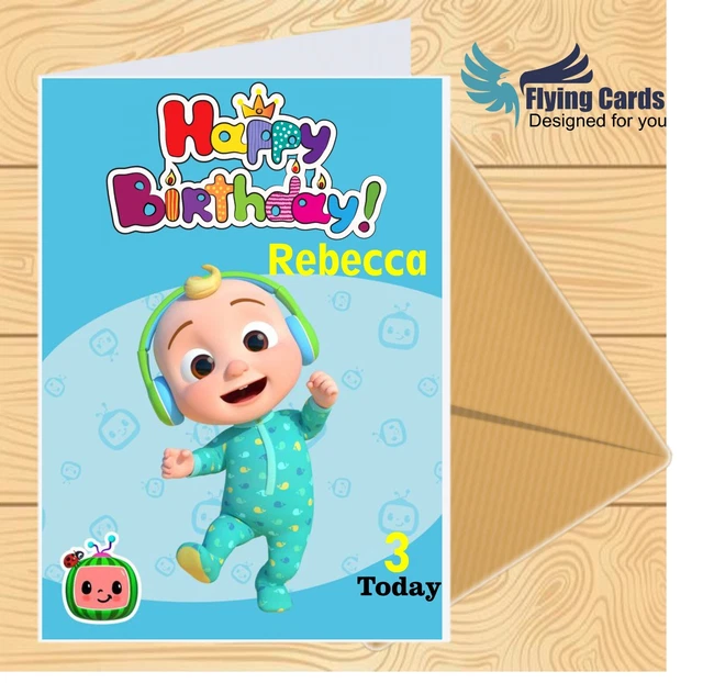 PERSONALISED BIRTHDAY Card Any Name / Age Kids Boys Girls 