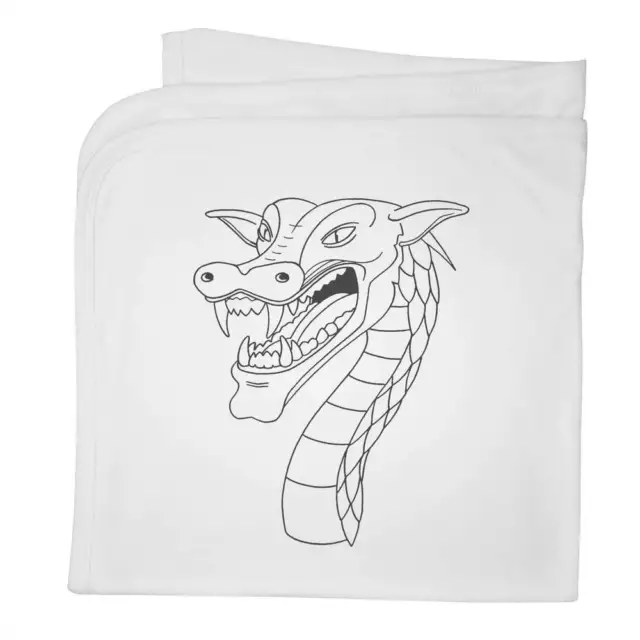 'Angry Dragon Head' Baumwolle Babydecke/Schal (BY00005600)