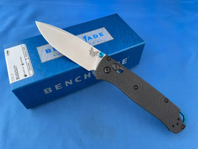 Benchmade 535-3 Bugout Axis Lock Knife Carbon Fiber Handle S90V Stainless