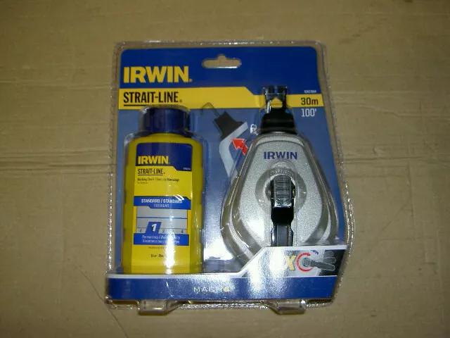 IRWIN® STRAIT-LINE® STL10507684 HPP Chalk Reel Set 30m & Blue Chalk 113g