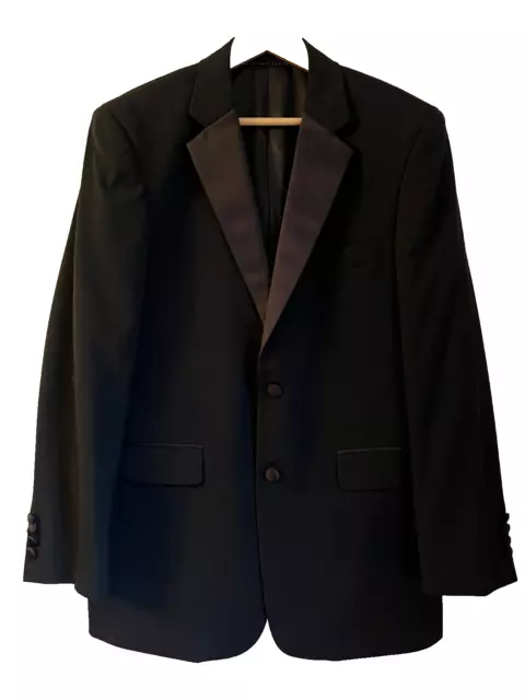 Moss Bros Mens Wool Blend Black Tuxedo Evening Jacket 38R