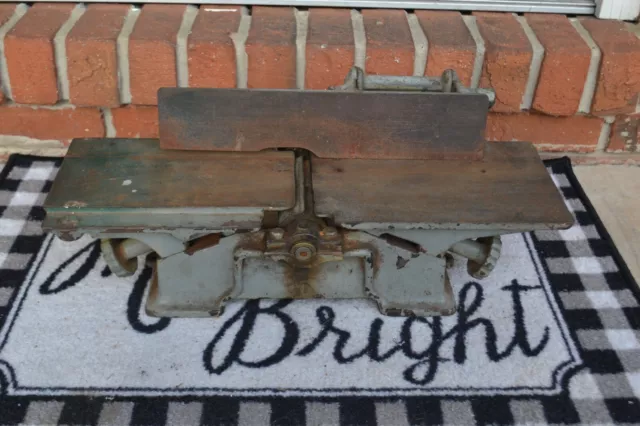 Vintage Wood Planer Tool Only No Motor Industrial Cast Iron