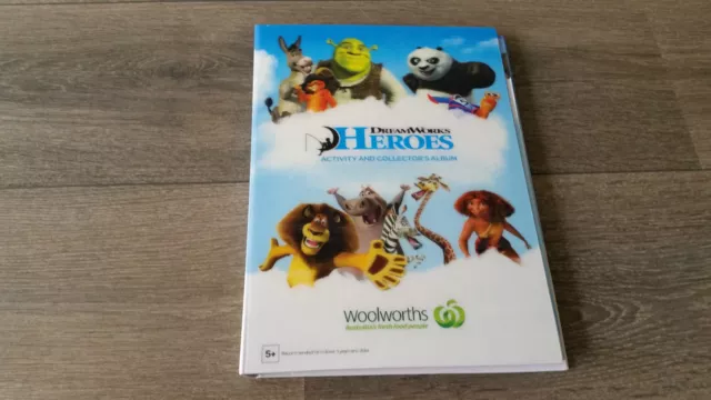 Woolworths Heroes DreamWorks Collection Album Card Set