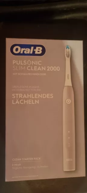 Oral-B Pulsonic Slim Clean 2000 Schallzahnbürste - Grau - NEU - OVP -
