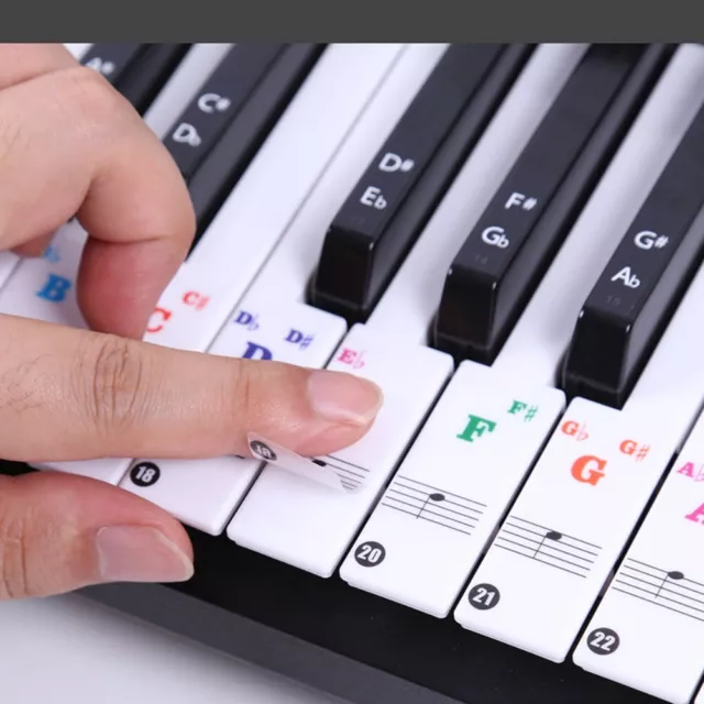 Transparent Piano Spectrum Sticker Symbol Self-adhesive Music Decal Notes