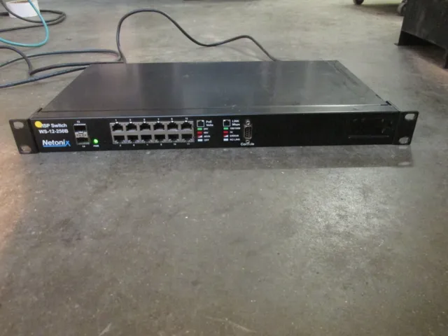 Netonix WS-12-250B / 12 Gbps PoE ports and 2 SFP Uplink ports / WISP switch