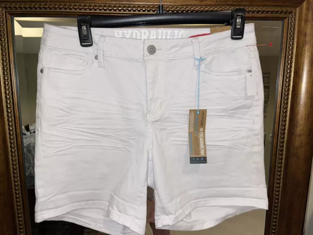 Hydraulic - White Jean Shorts Lola Curvy Denim Women’s Plus Size 16W - NWT