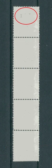 BERLIN ROLLENMARKEN SWK 5er-Streifen 793 GESTEMPELT NUMMER ABART !! h2397