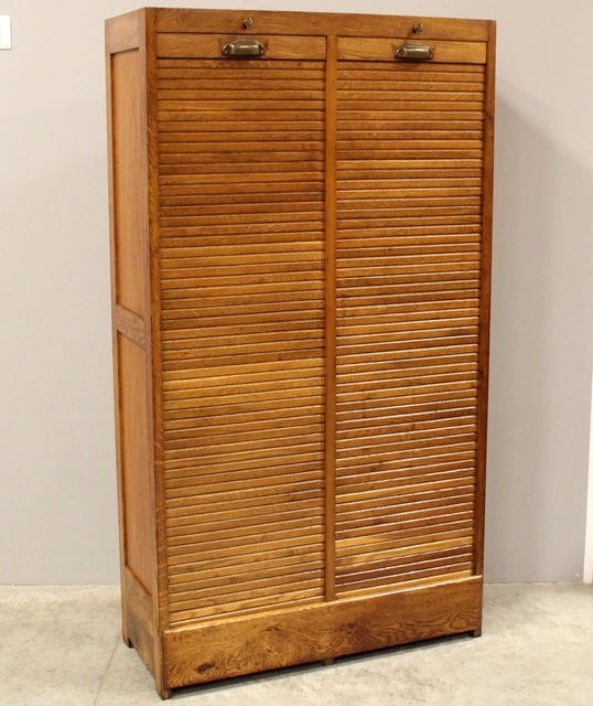 Classificatore Archivio Schedario Serranda - In Rovere - Primi 900 - Restaurato