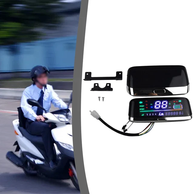 Compteur LCD Pour Scooter Électrique - Compatible BAFANG BBS01/BBS02, 24V/36V/48V - Affichage Vitesse, Kilométrage
