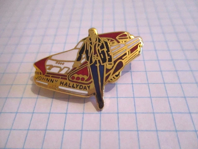 PIN'S PINS PIN Badge - Johnny Hallyday - Perfecto - Blouson /Jacket - Rock - EUR 12,90 - FR