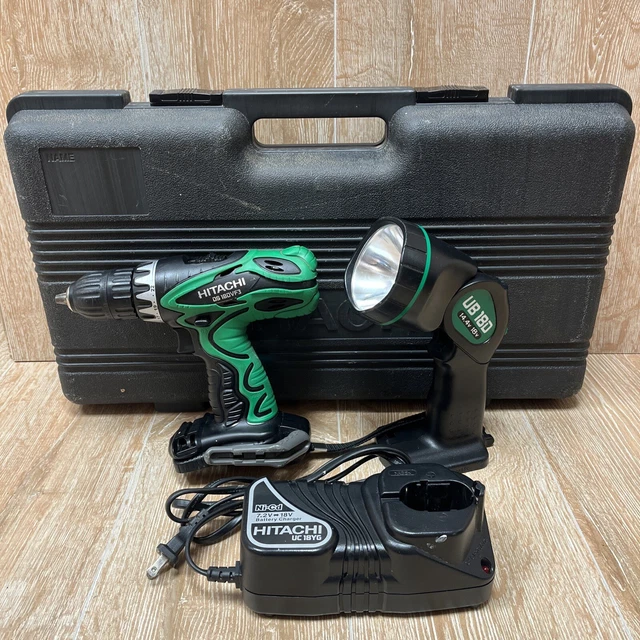 Hitachi Koki Cordless 18V 1/2” Drill Driver DS18DF3 + Flashlight + Charger +Case Hitachi Koki Cordless 18V 1/2” Drill Driver DS18DF3 + Flashlight + Charger +Case