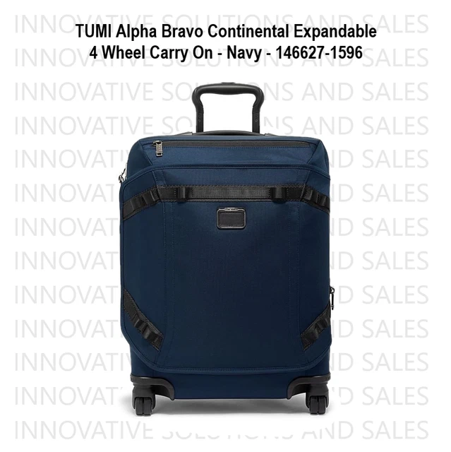 TUMI Alpha Bravo Continental Expandable 4 Wheel Carry On - Navy - 146627-1596