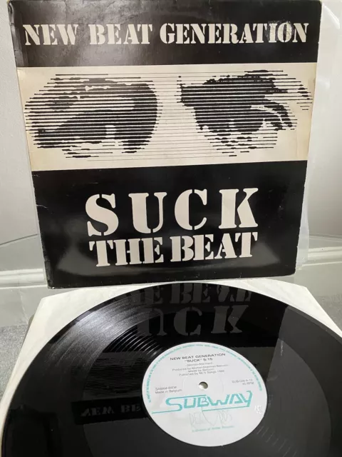 New Beat Generation Suck The Beat Vinyl Record Belgium 1988 Subway038