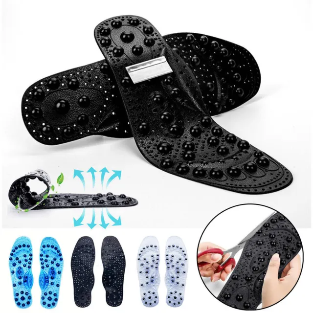 Magnetic Massage Shoe Insoles Acupressure Foot Therapy Reflexology Pain Relief