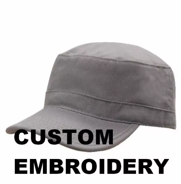 *CUSTOM* QUALITY Personalised Embroidery Twill Cadet Military Elite Army Hat Cap