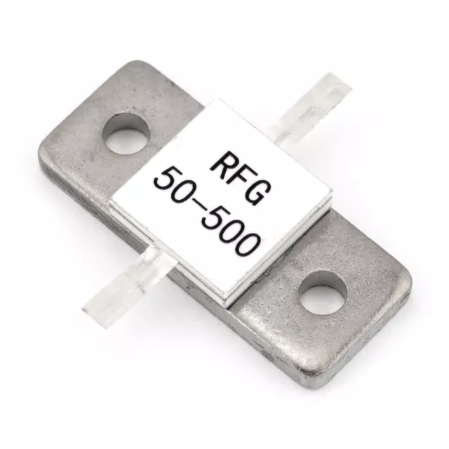1pc 500w 50 ohms RF High Frequency Flange Mount Power Resistor Dummy Load Radio 3