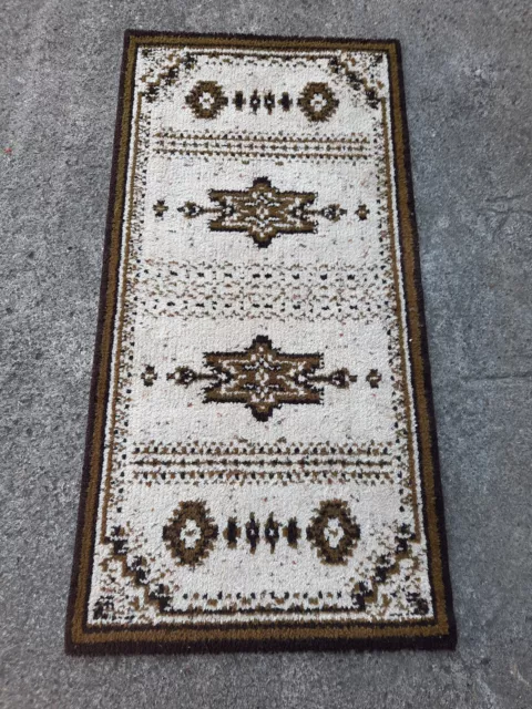 60er Berber Alfombra Vintage Carpet Manta Lana 68 x 136 Marruecos Corta 70er 109