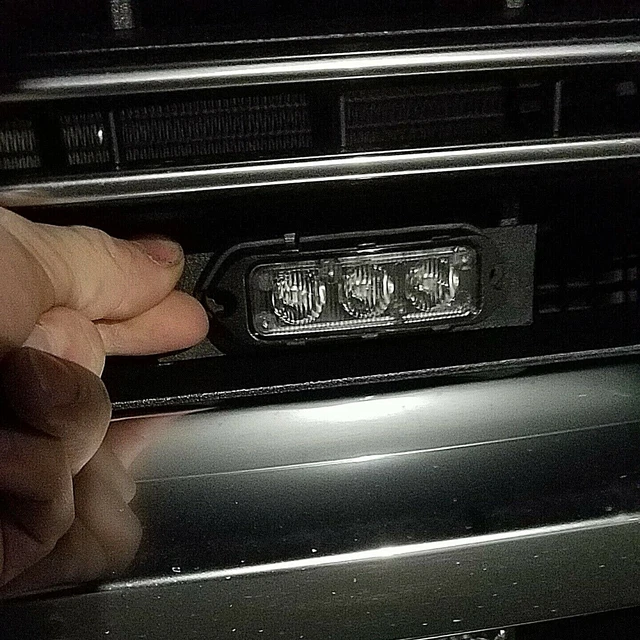 Two (2) Feniex T3 brackets for 2020- F350 Platinum Grill