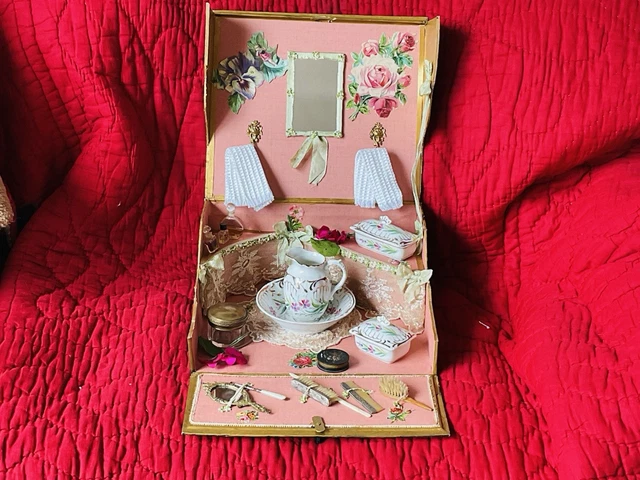 Poupée Ancienne Unis France - 9 Cm - Bisque - Années 1920 - Dans Son Coffret