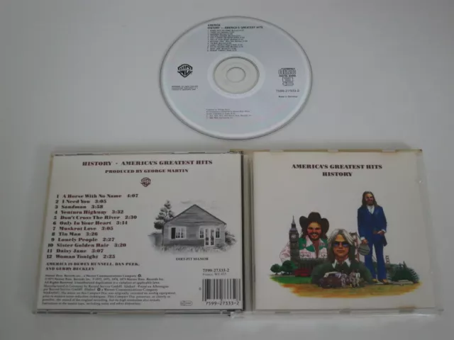 America/History-Americas Greatest Hits (Warner Bros. 7599-2733-2) CD Album