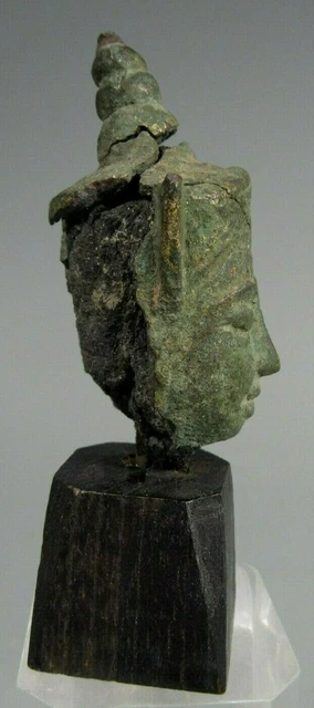 Thai Thailand Ayutthaya bronze Buddha Gilt Bronze Buddha Head ca. 18th century 6