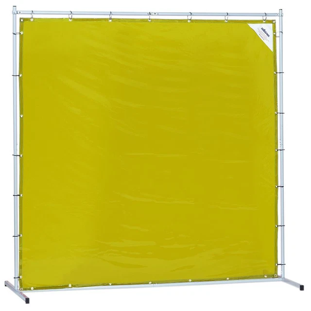 Sellstrom Welding Curtain with Frame - 6'x6' - Yellow - S97336