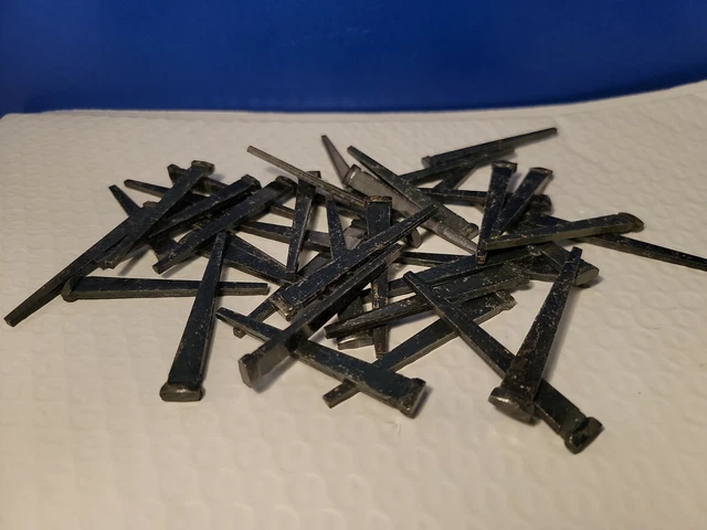 2 5/8" Vintage Square Head Nails, 40 count, Unused.