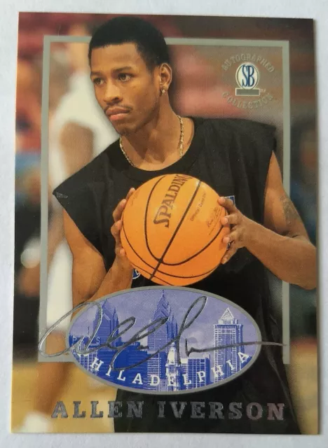 Allen Iverson, 1997-98 Score Board Autographed Collection #5, Rc