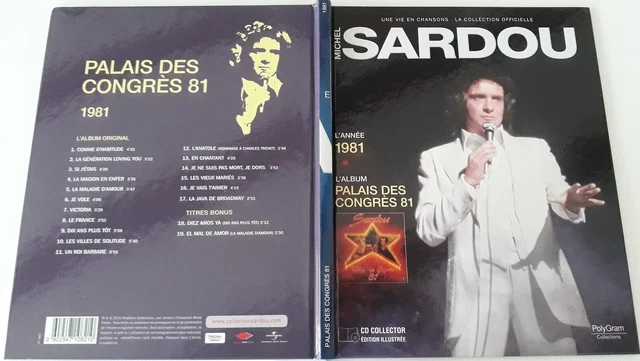 10 CD SARDOU Palais Des Congres / 1979- 81- 83- 85 -87 / 5