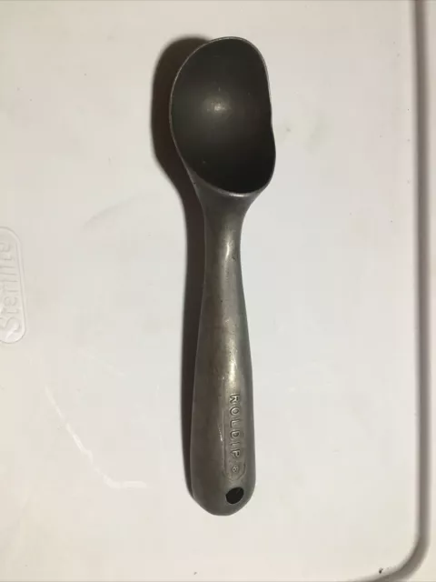 Nuroll Roldip Vintage Aluminum Ice Cream Scoop Maumee, Ohio 7 1/2"