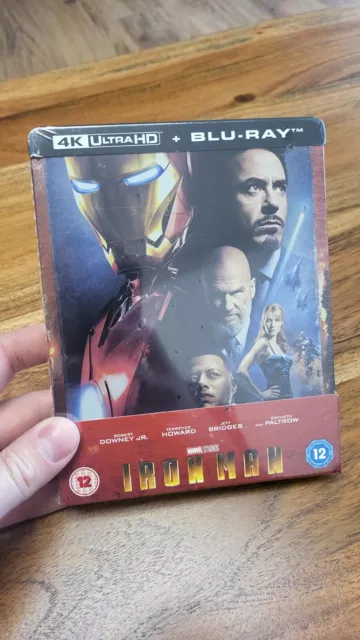 Iron Man 4k Ultra HD Blu-Ray Steelbook Neu Ovp Zavvi Marvel Limited Edition