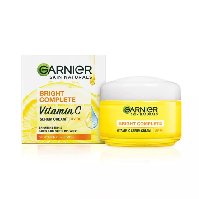 Garnier Bright Complete vitamin C Serum Cream 18 gm fs