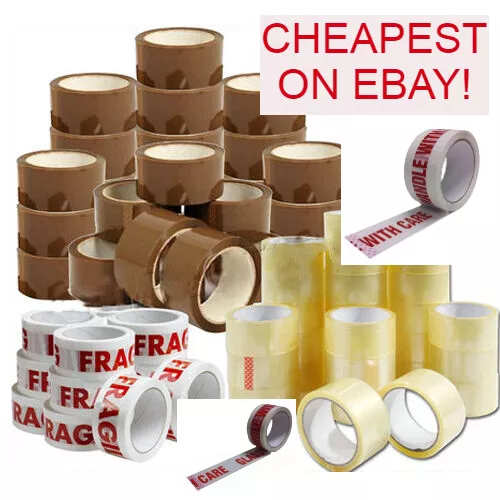 Packing Parcel Tape Box Packaging Brown, Clear, Fragile, Glass, Handle with care