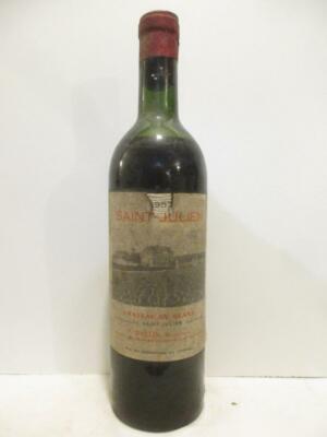 Etiquette de vin/ Wine Label DU GLANA neuve ST JULIEN 
