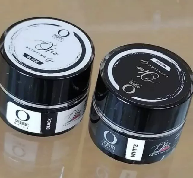 Oleo Gel  Organic nails Blanco Y Negro 5 g Ea